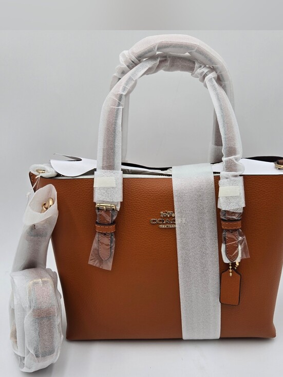 Coach Handbags - #204 NWT - Coach Mini Mollie Tote 25 Crossbody Bag (Ginger)
